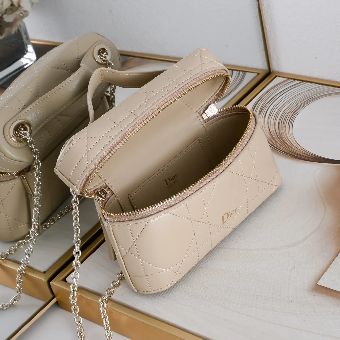 Dior Black Gold Chain Bag