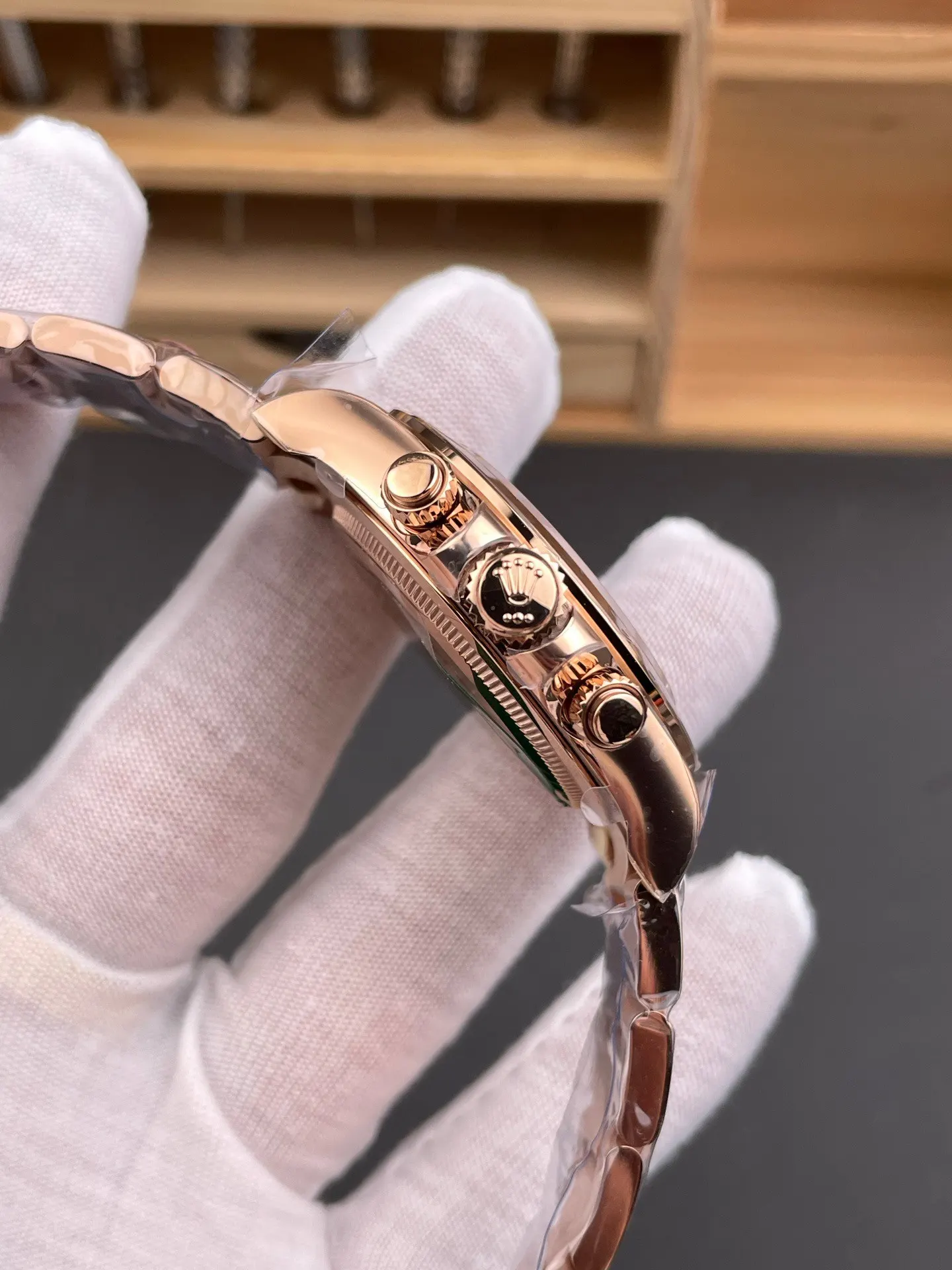 Rolex 玫瑰金 盒 顺丰包邮 劳力士迪通拿 贝 手錶 經典腕表款