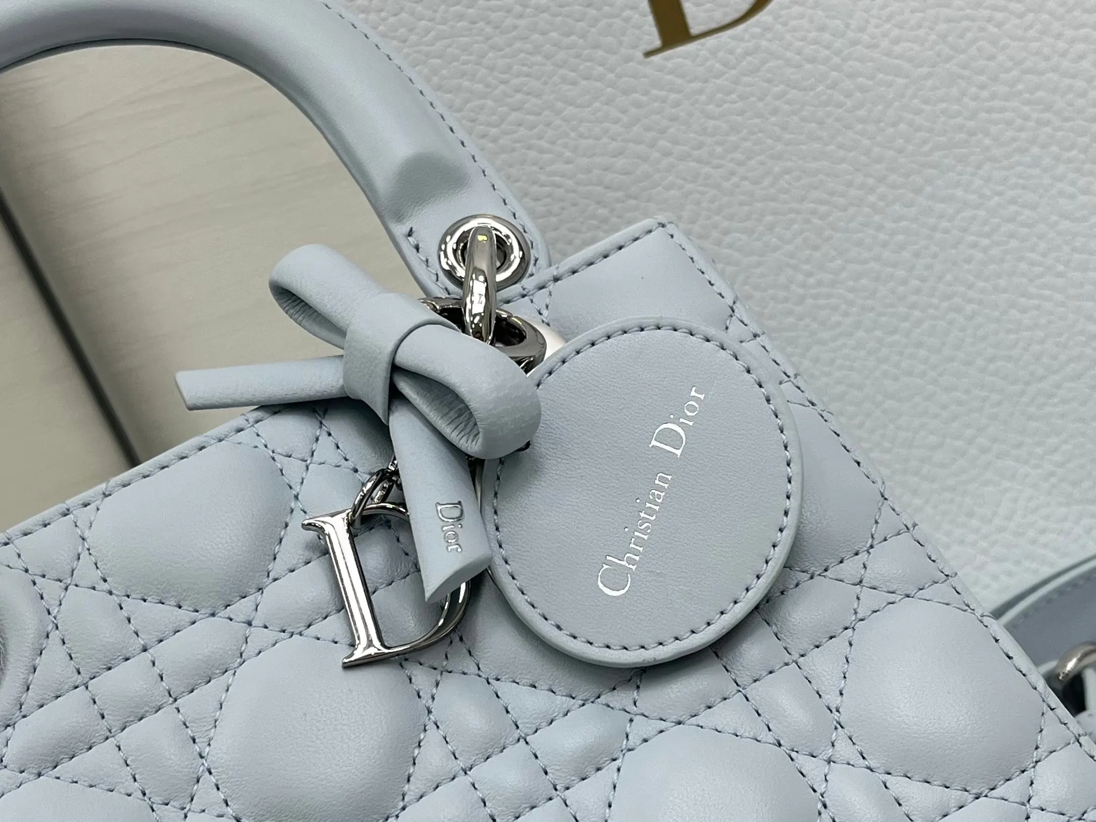Dior My ABCDior 冰川蓝羊皮手袋 手提斜挎