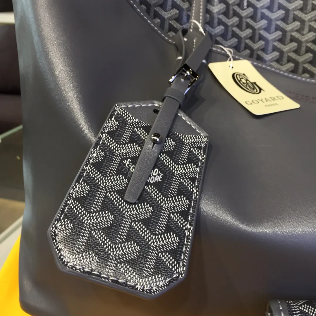 Goyard 戈雅 双面可用 充满法式优雅 订制Y字母涂鸦料 皮轻 托特包 大容量托特款
