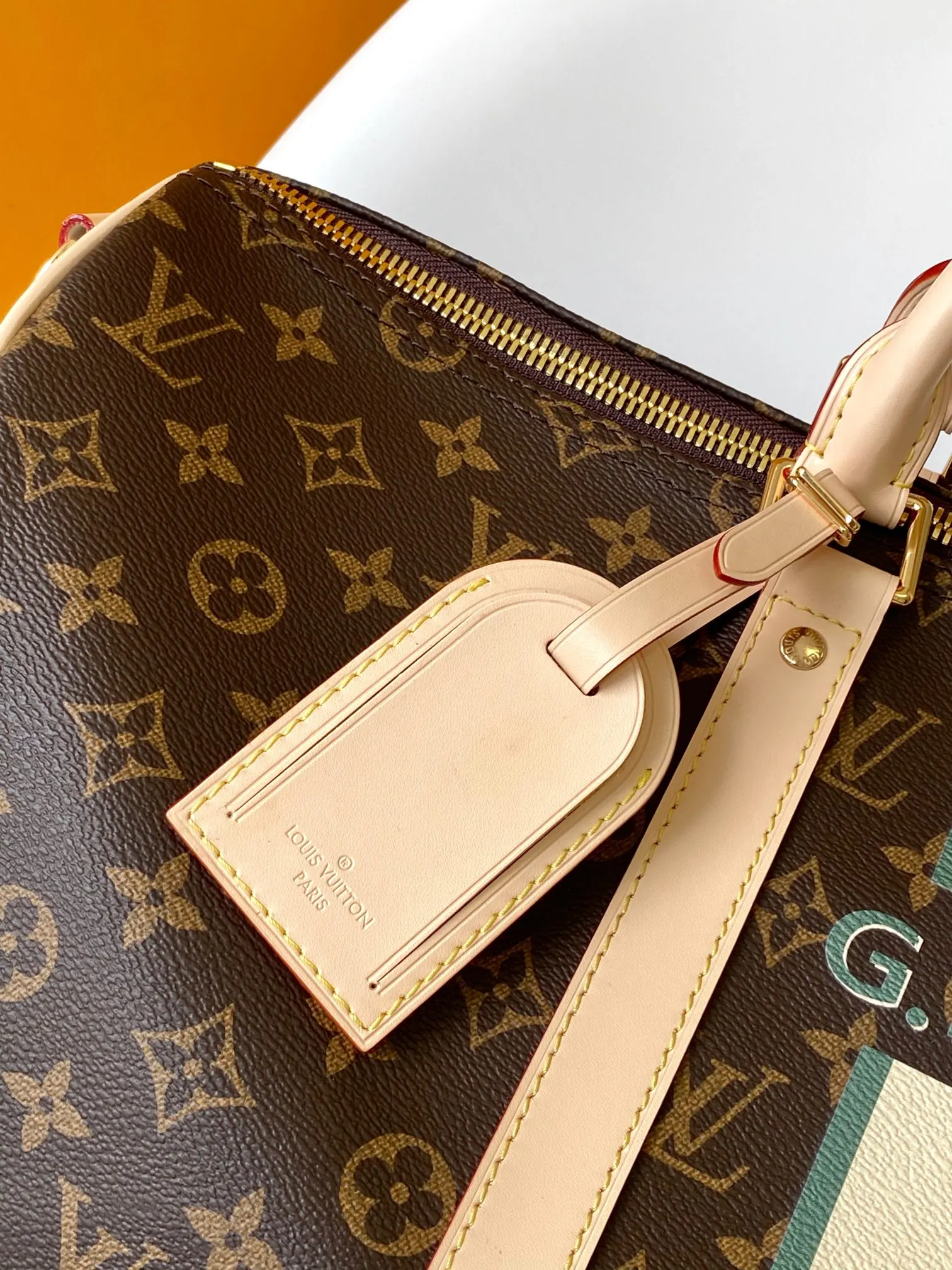 LV Keepall 老花 牛皮 旅行袋 大容量旅行款