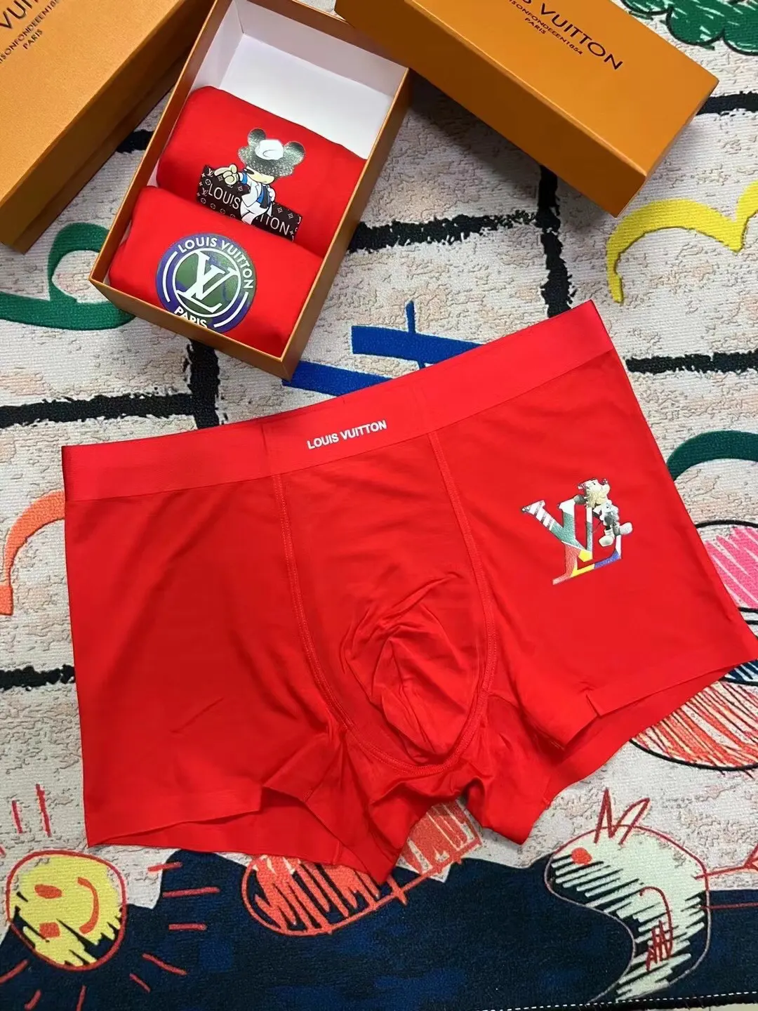 LV Red Shorts Image 7 LV Red Shorts Image 7