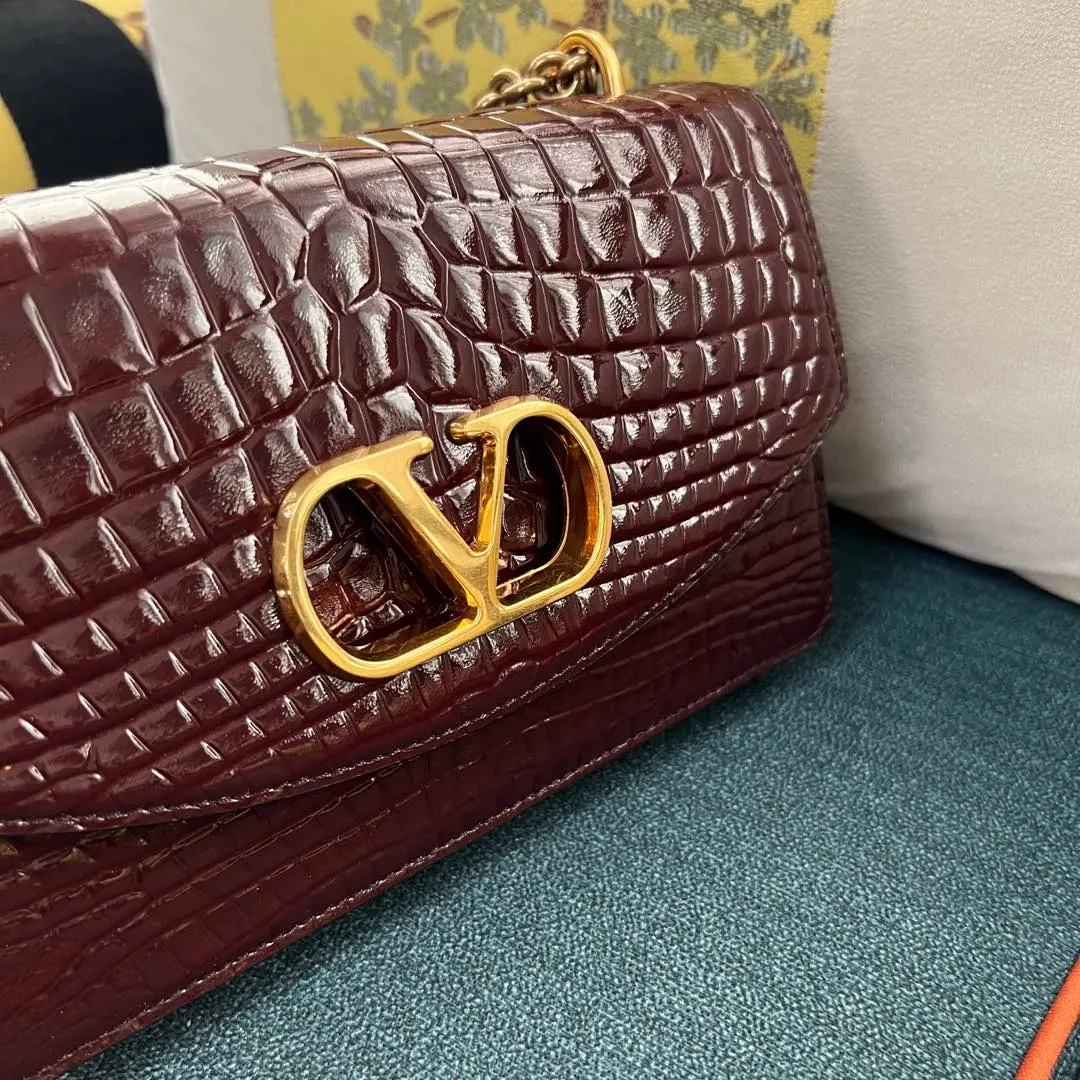 Gold Chain Bag Leather