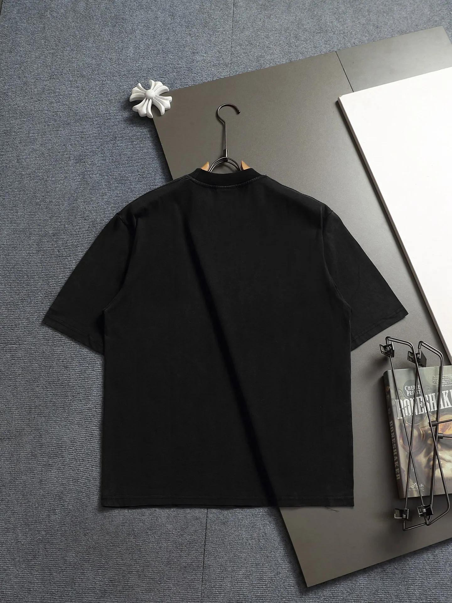 Balenciaga Black Logo Short Sleeve T-Shirt Street Casual