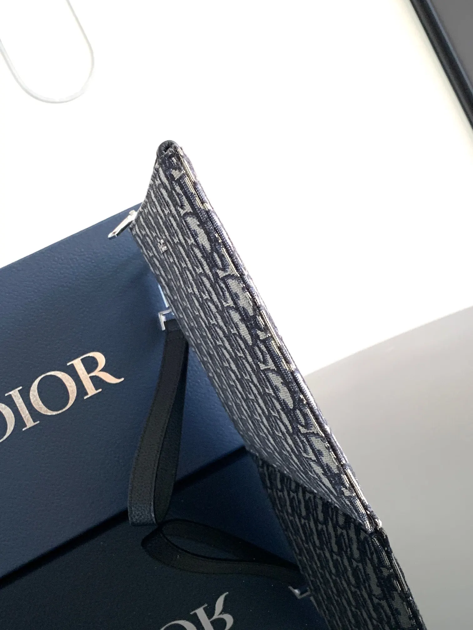 Dior 黑色 米色 牛皮 手拿包 精致手拿款