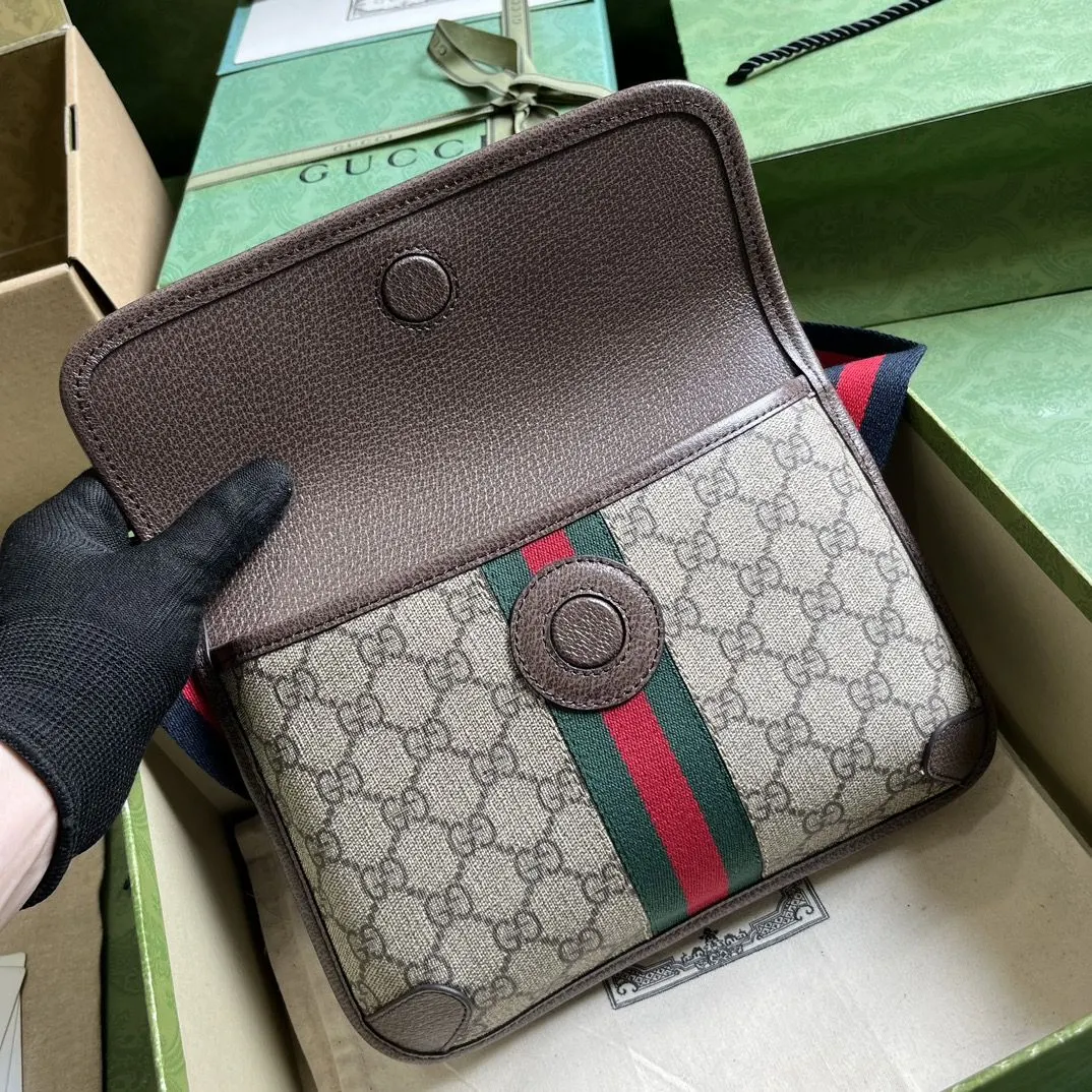 Brown Gold Belt Bag Casual Canvas