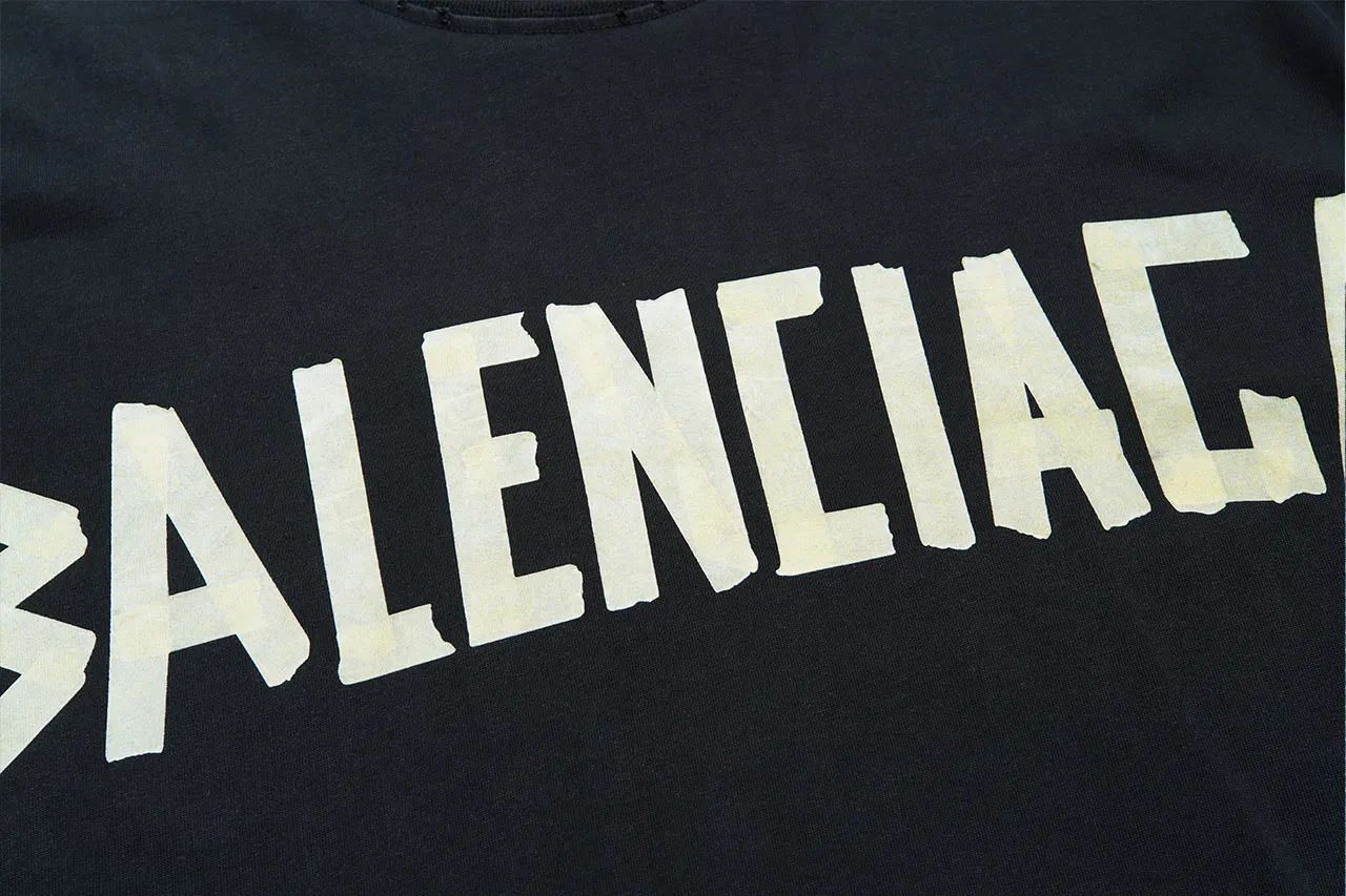 Balenciaga 水洗黑 水洗 短袖T恤