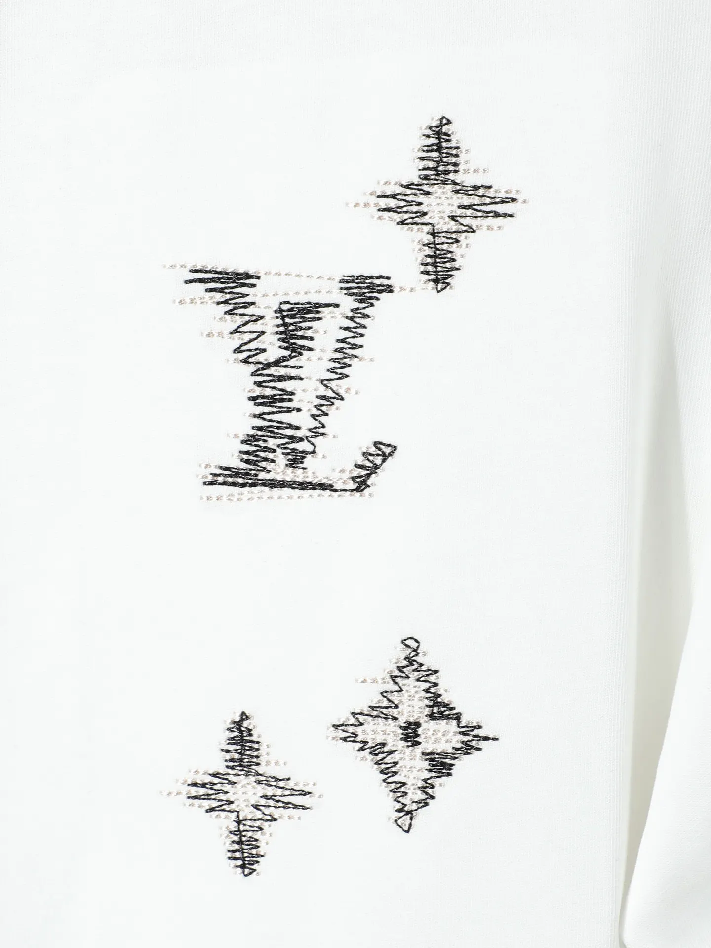 Louis Vuitton Embroidery Short Sleeve T-Shirt