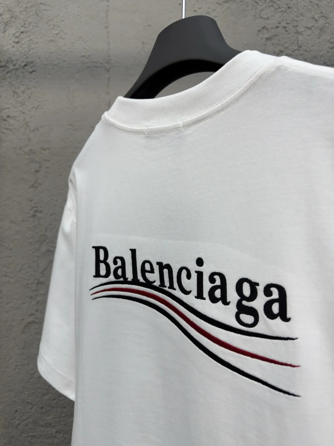 Balenciaga Cotton Logo Short Sleeve T-Shirt Street Casual