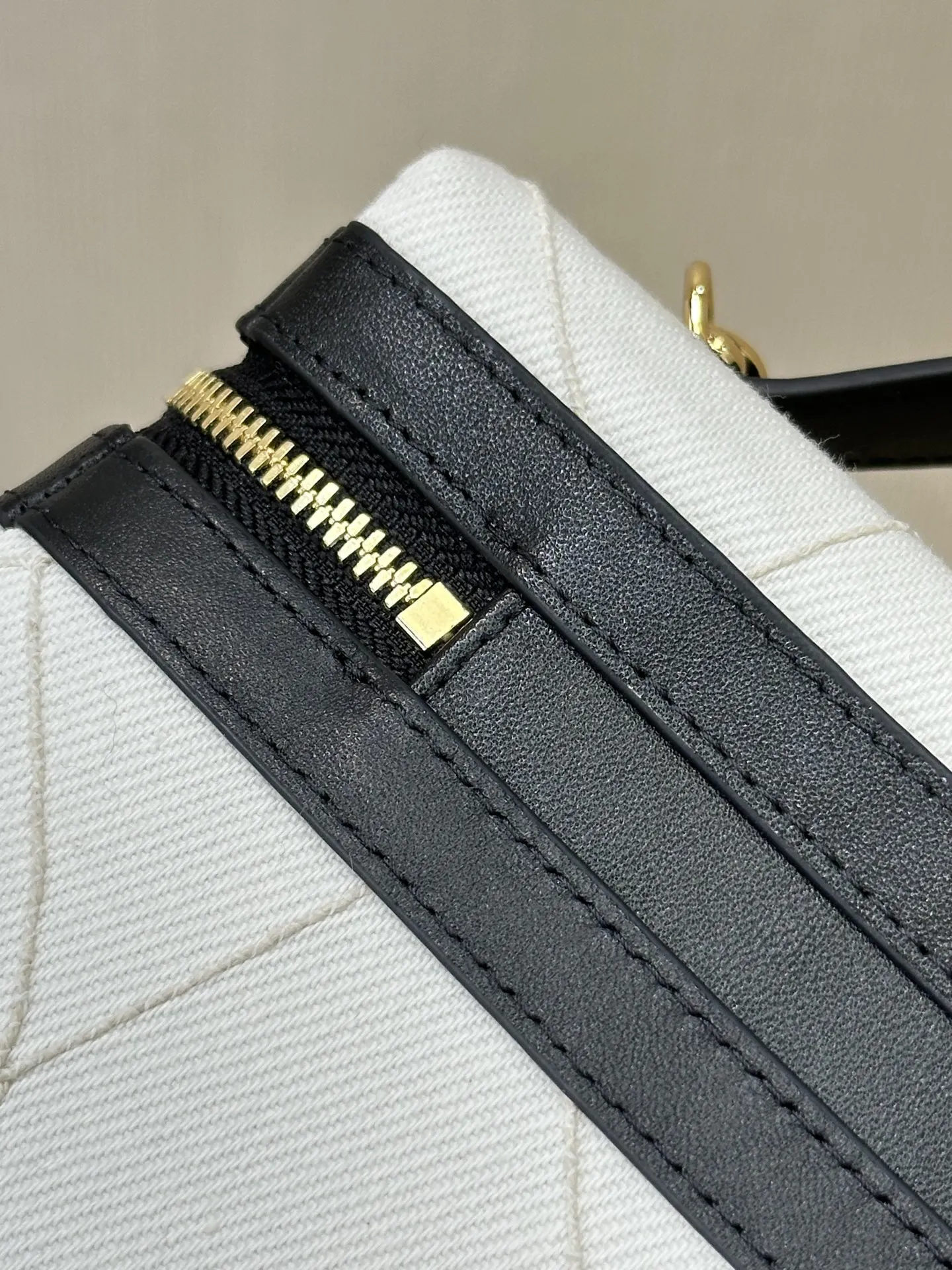 CHANEL 黑色 拼色 牛皮 链条包 精致链条款