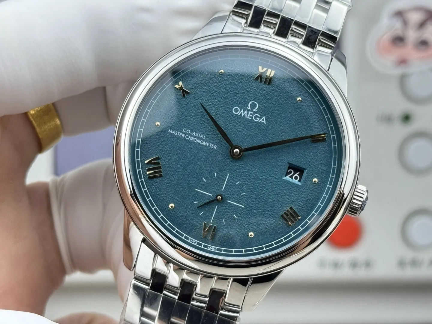 Omega 牛皮 ⃣ 意大利牛皮搭 扣针扣 防水深度 米 手錶 經典腕表款