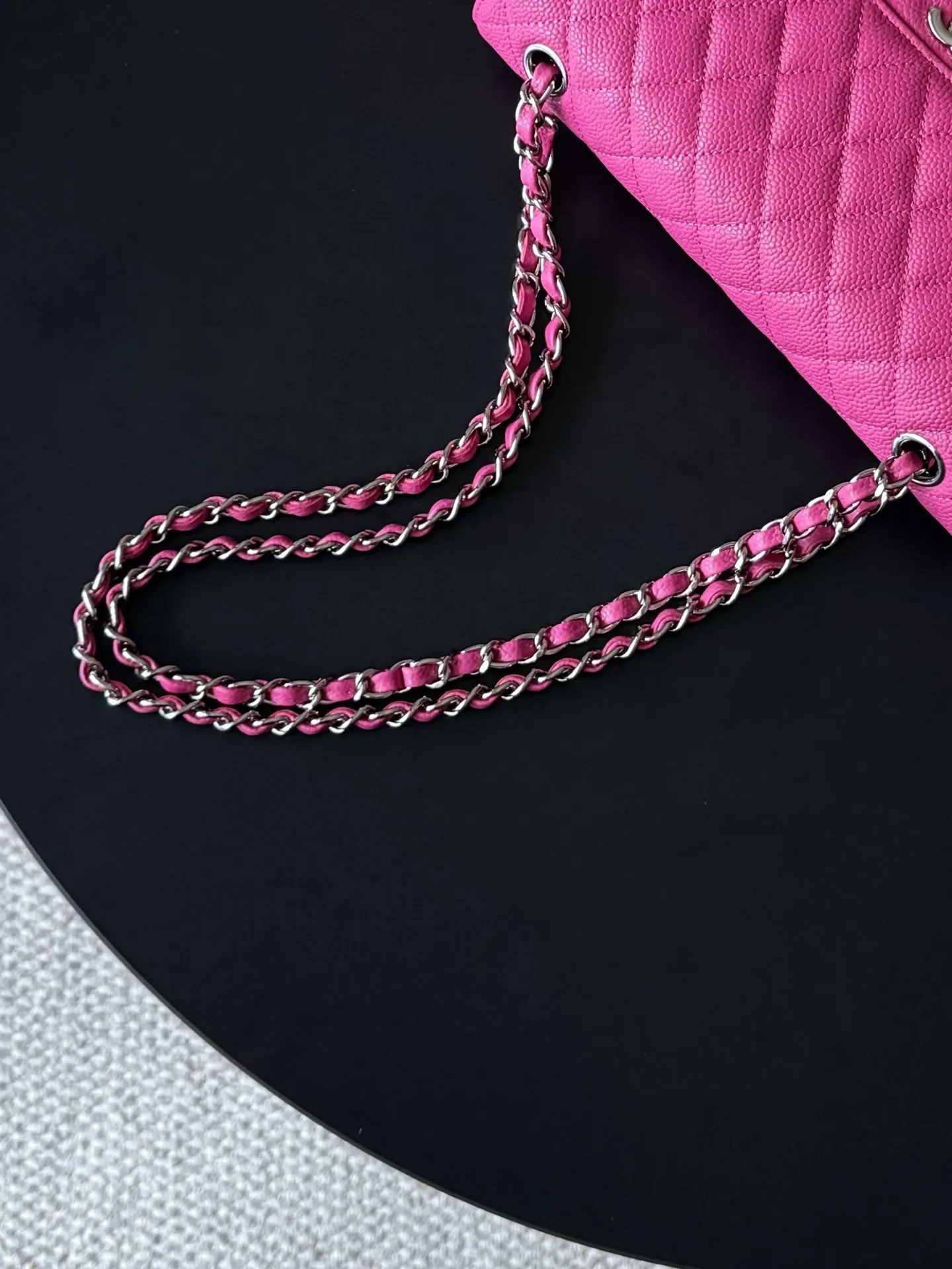 Chanel 红色 皮革 翻盖 链条包