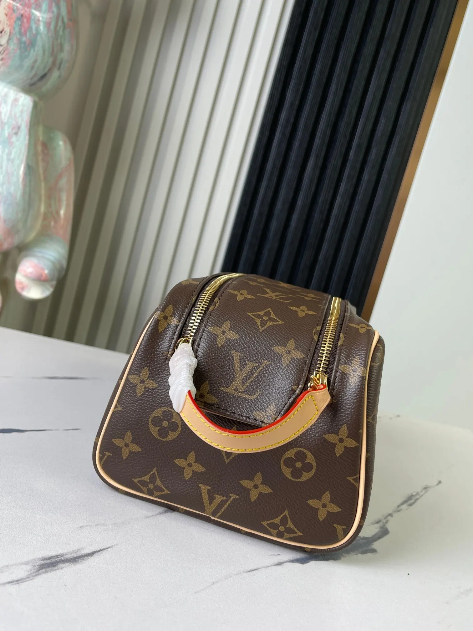 Louis Vuitton Monogram Cosmetic Pouch Leather