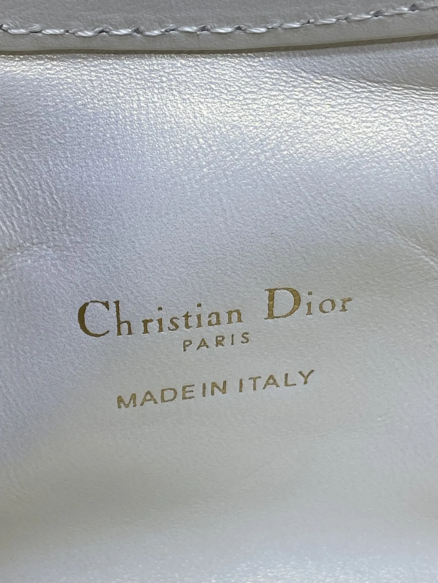 Dior 白色藤格链条包 手提斜挎