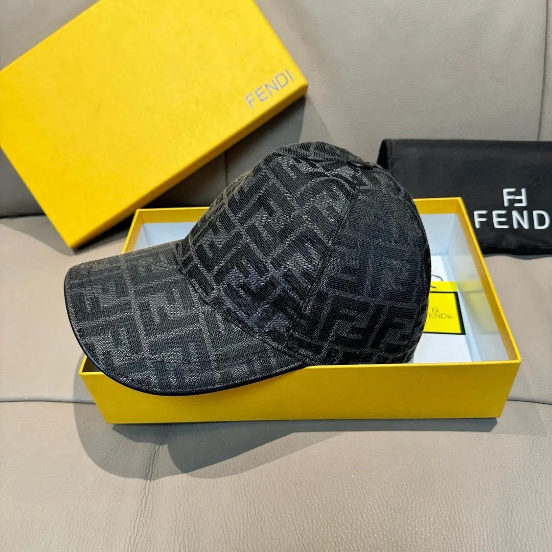 Fendi 提花 牛皮 棒球帽 日常休閒款