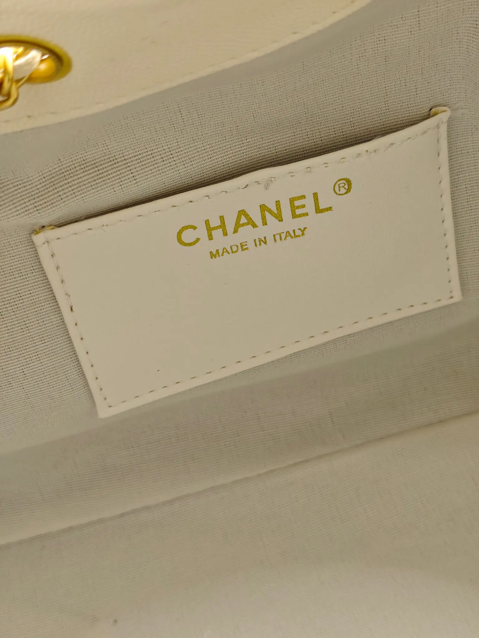 CHANEL Hobo 白色 牛皮 腋下包 復古腋下背款