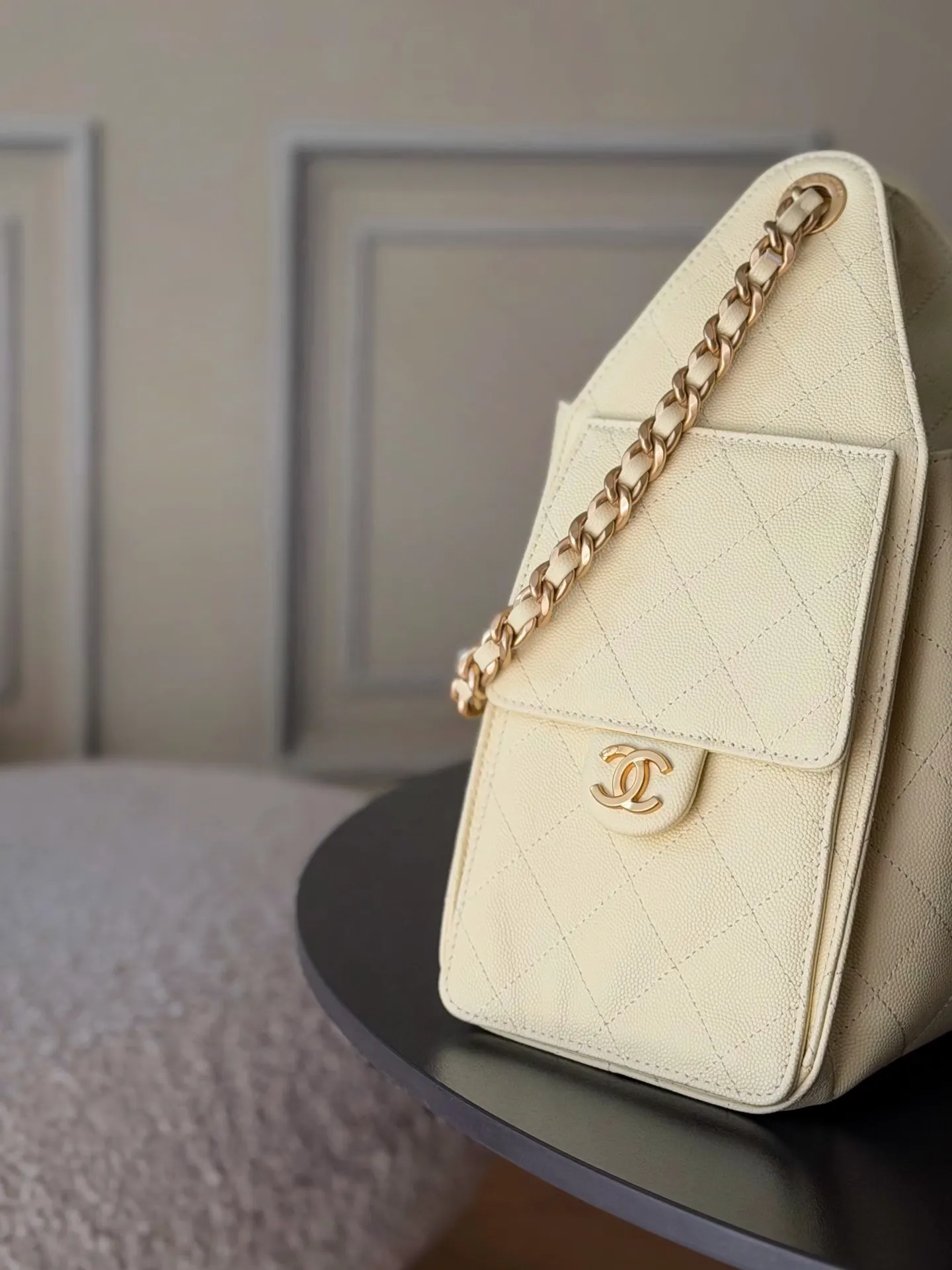 CHANEL Hobo 牛皮 腋下包 复古腋下背款