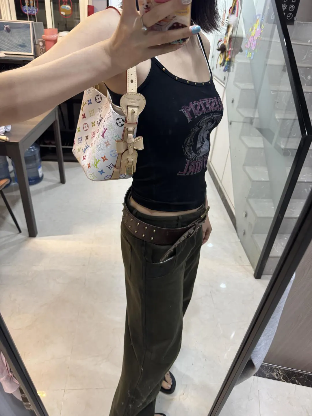 LV 白三彩allinbb真香 水桶包 休閒水桶款