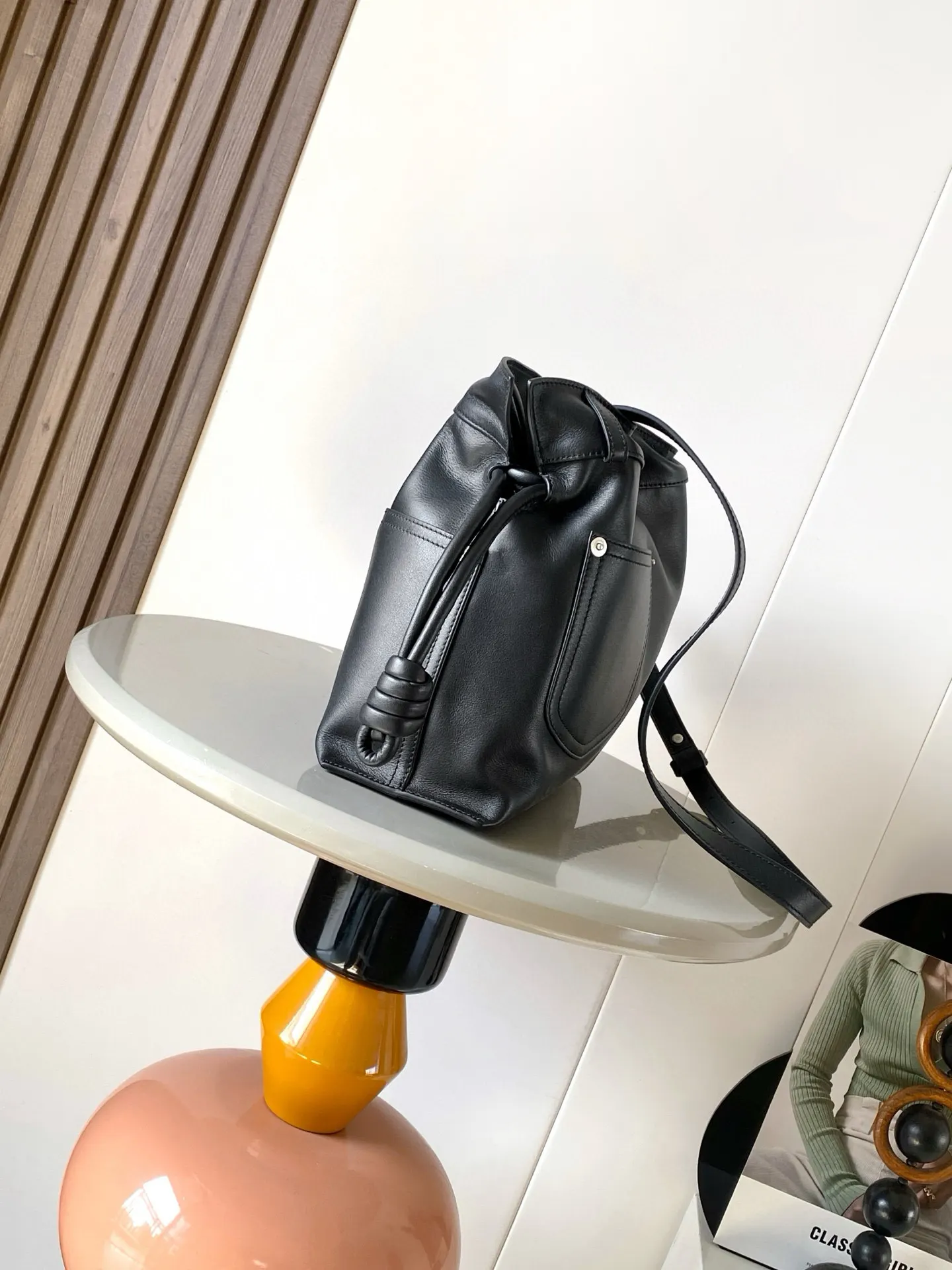 Loewe 黑色 小牛皮 托特包 大容量托特款
