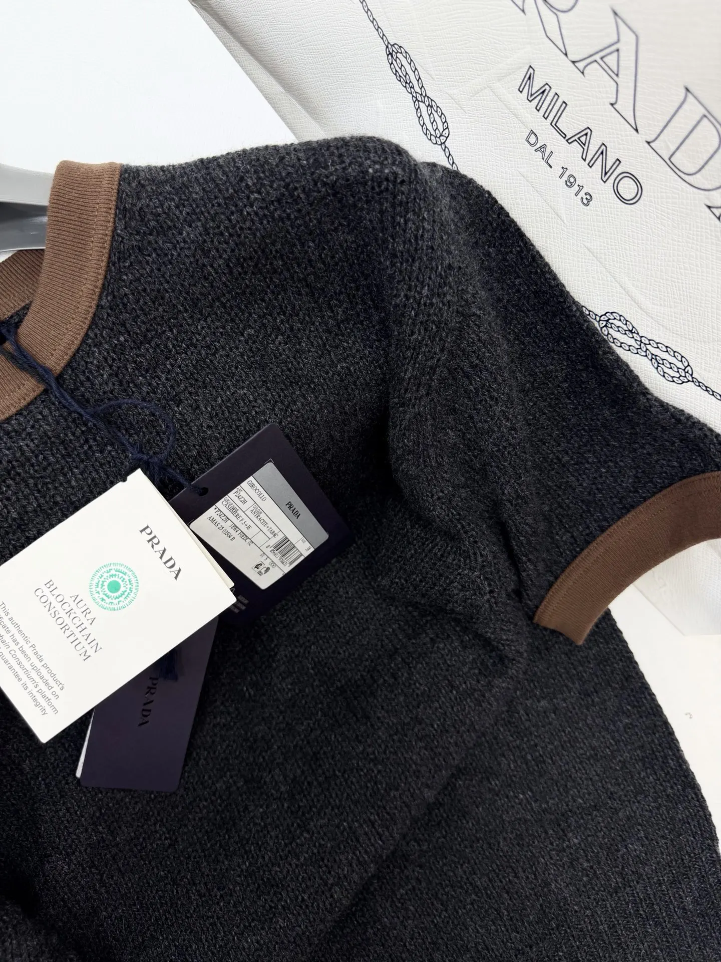 Prada 牛仔 Polo衫