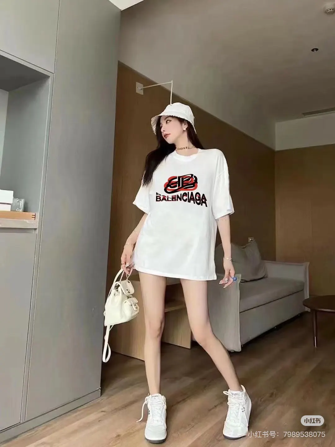 Balenciaga Bb Layered Logo Graphic Crew Neck T-Shirt In Black
