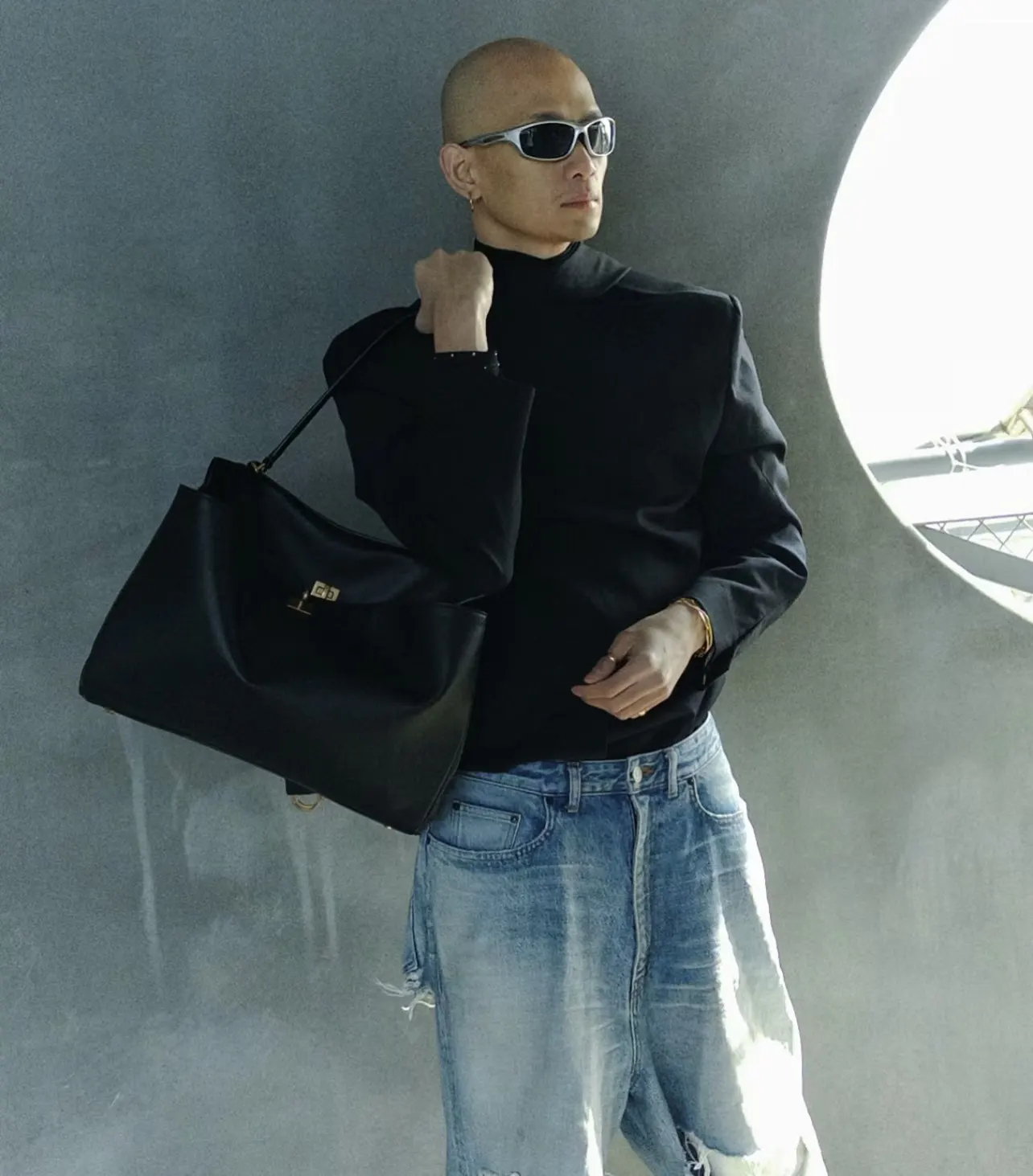 Balenciaga 单肩包 日常搭配