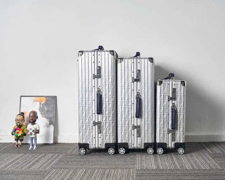 Black Blue Suitcase Travel Lightweight