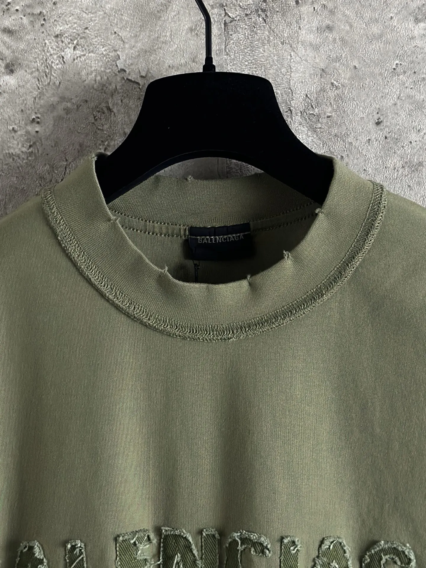Balenciaga Logo Embroidery Short Sleeve T-Shirt Street