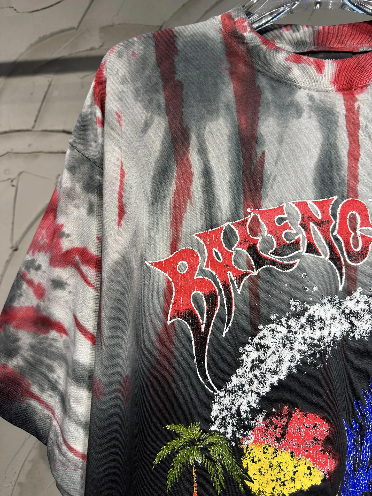 Balenciaga 印花 短袖T恤 街头休闲款