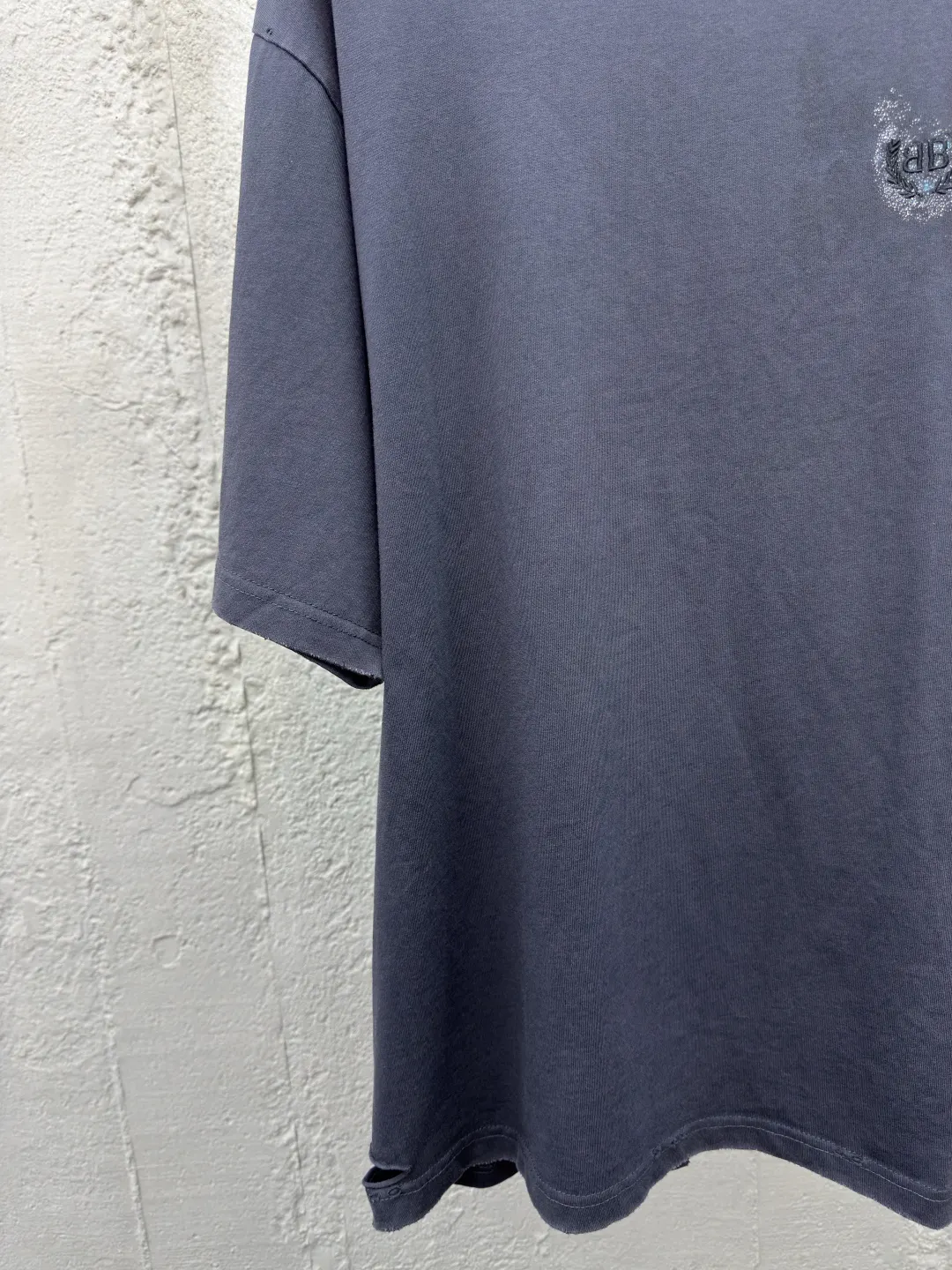 Balenciaga Black Cotton Short Sleeve T-Shirt Street