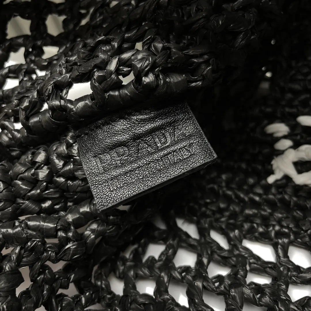 PRADA 1BG393 三角标 刺绣 托特包 通勤百搭款