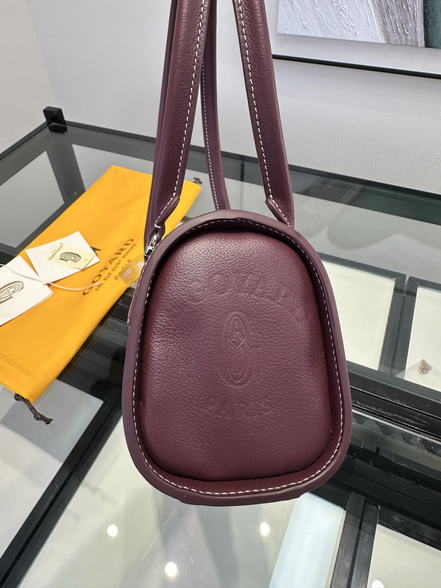 Goyard 酒红 手提随性 腋下时髦 轻松适 通勤约会各种场合 腋下包 复古腋下背款