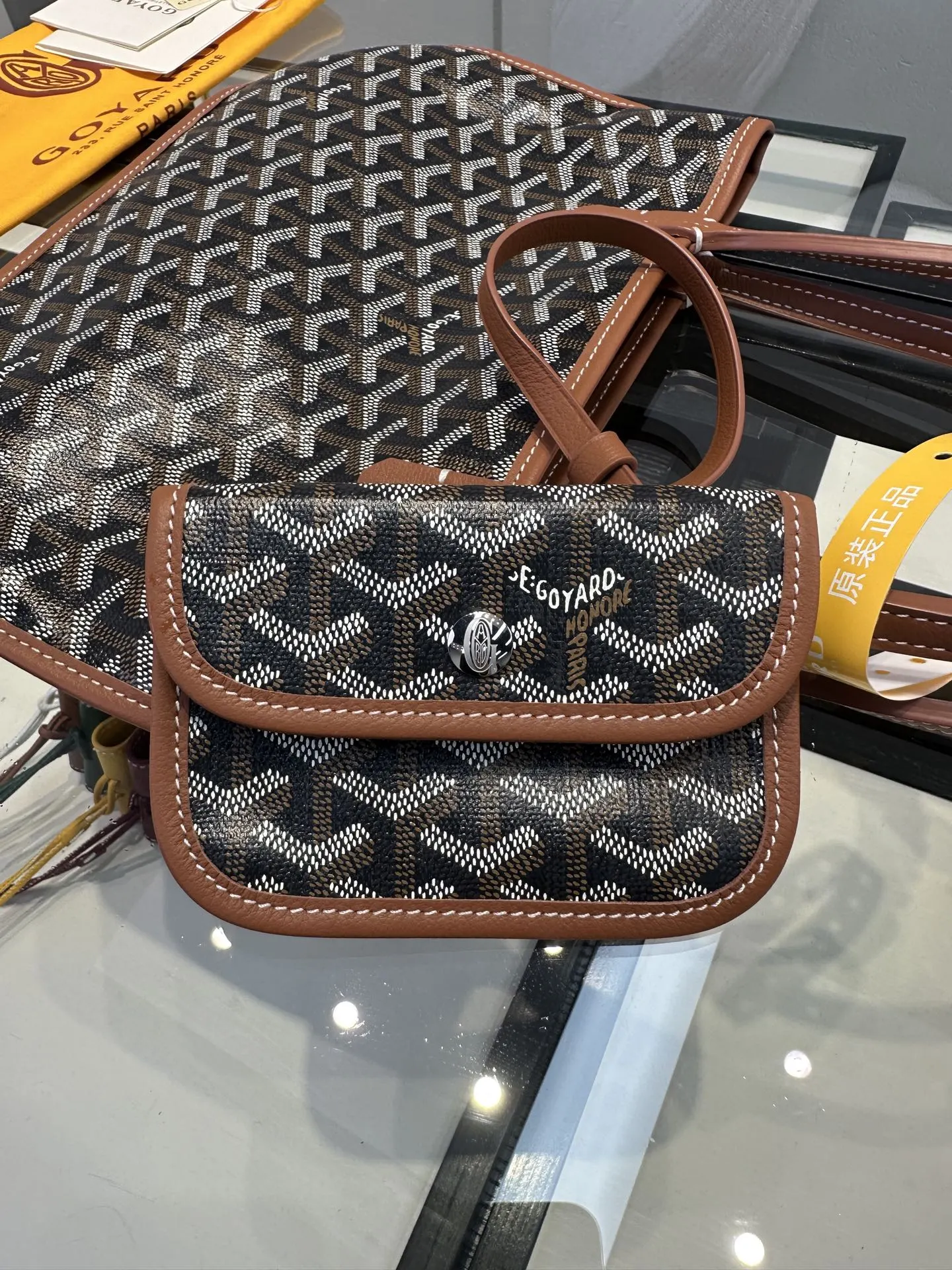 Goyard 棕色 小牛皮 托特包 大容量托特款