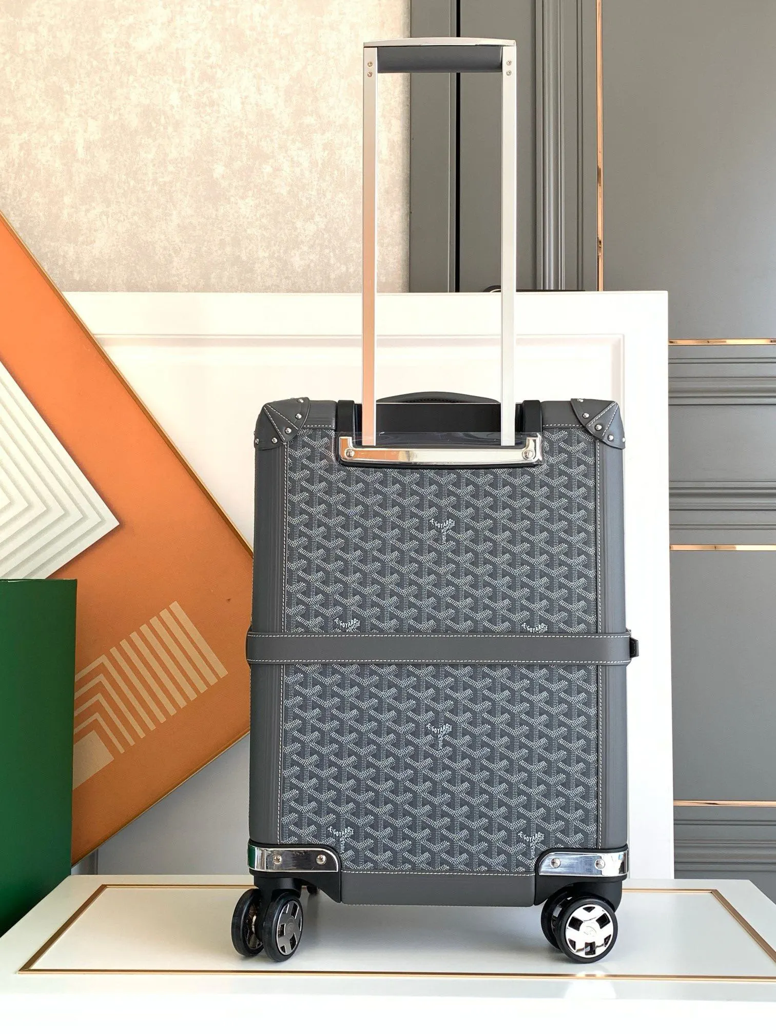 Goyard 黑色 白色 行李箱 旅行拉杆款 轻便出行款