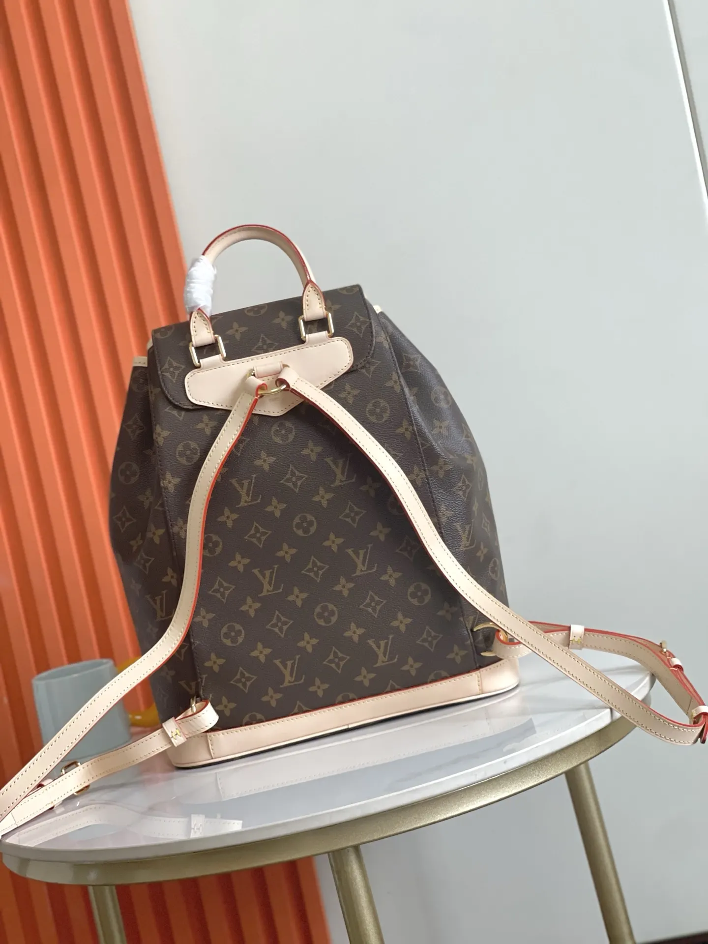 LV 牛皮 厘米 长度 高 宽 雙肩包 实用雙肩款