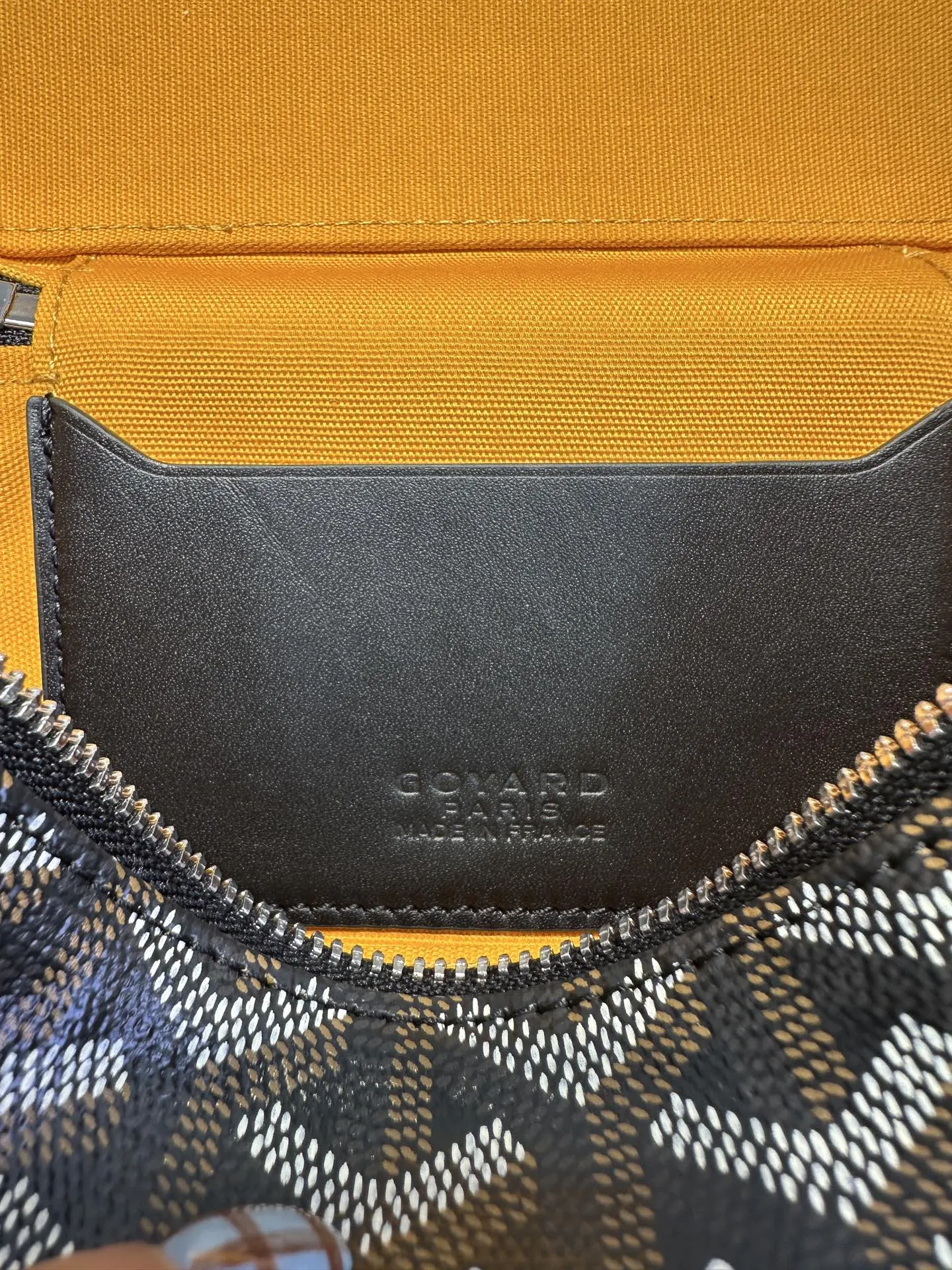 Goyard Black Organizer Pouch Travel Leather