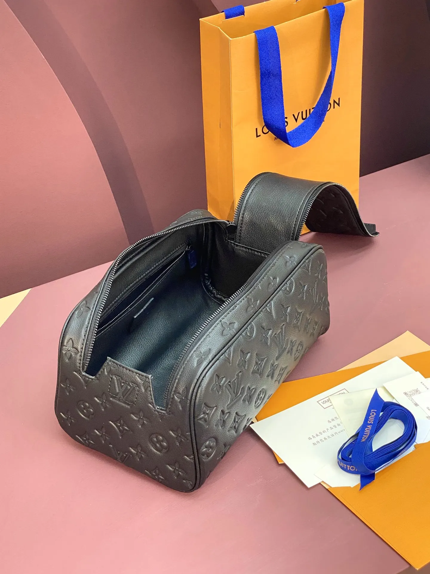 Cosmetic Pouch Leather
