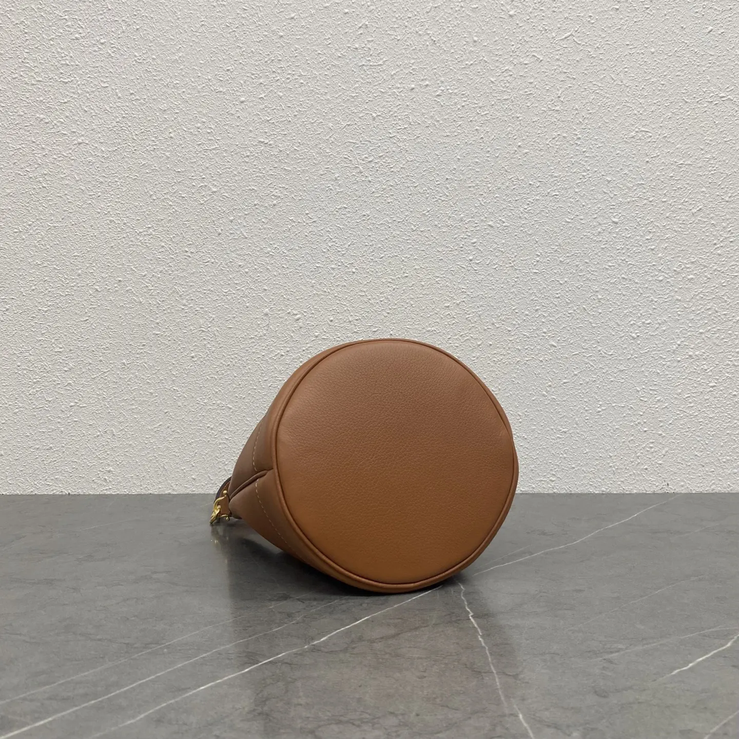 Brown Gold Bucket Bag Casual Premium