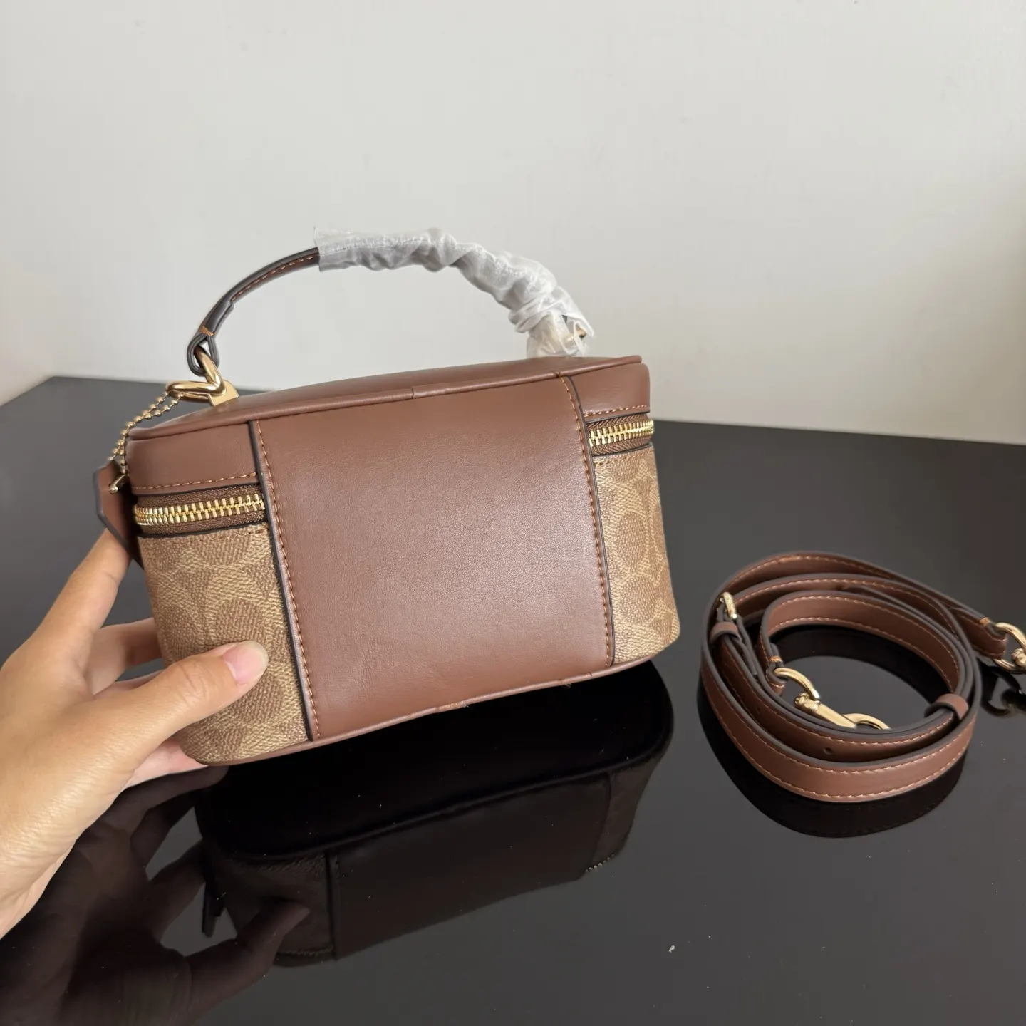 Coach 皮革 Originals 包 的材质选 化妝包 便携收納款