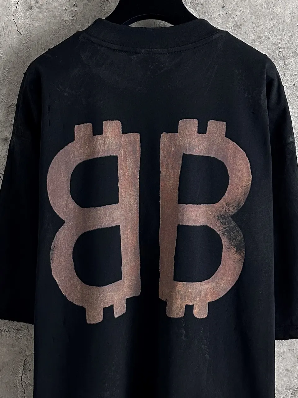 Balenciaga Black Short Sleeve T-Shirt Street