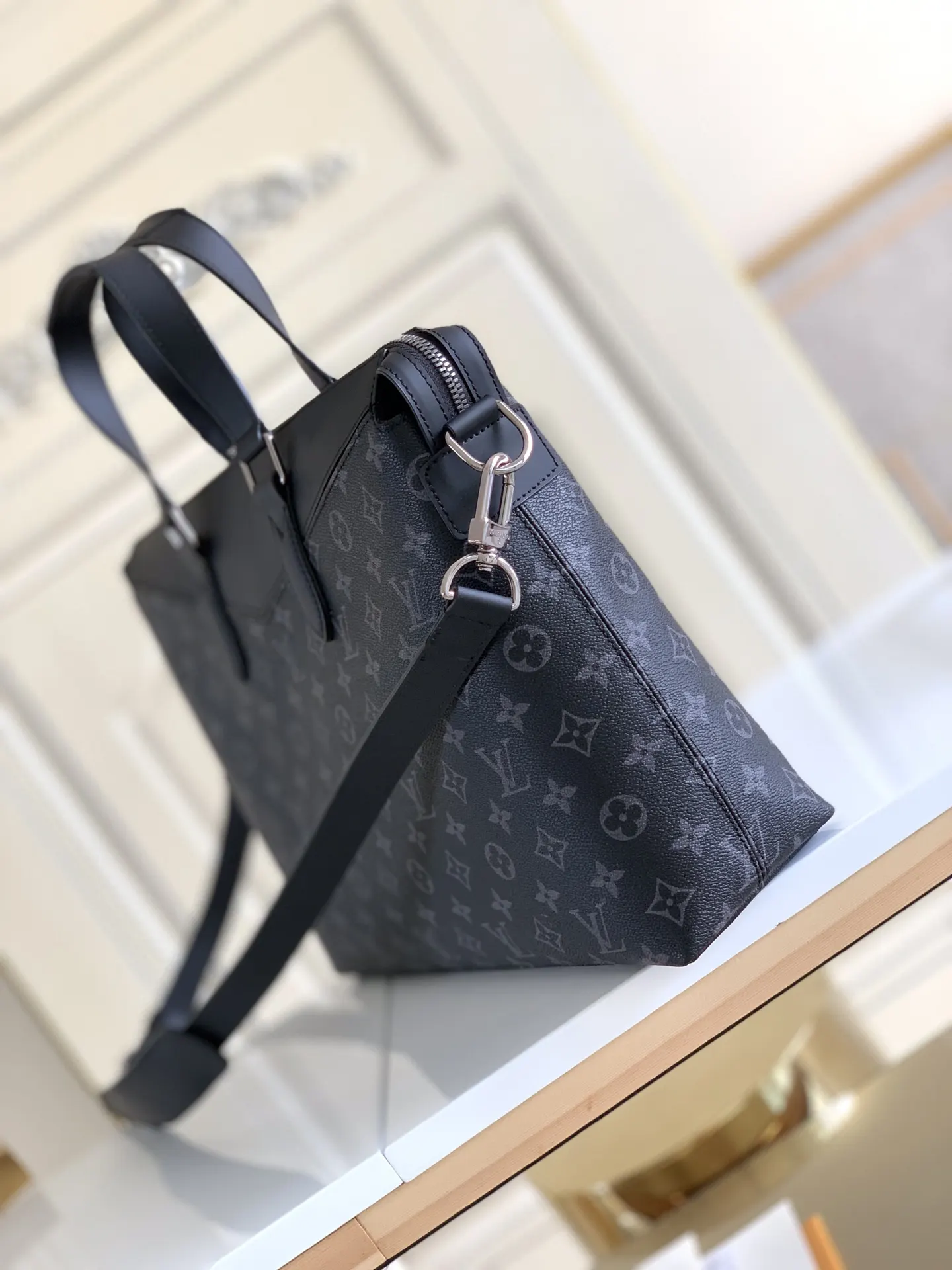 LV 黑色 老花 公文包 精选款