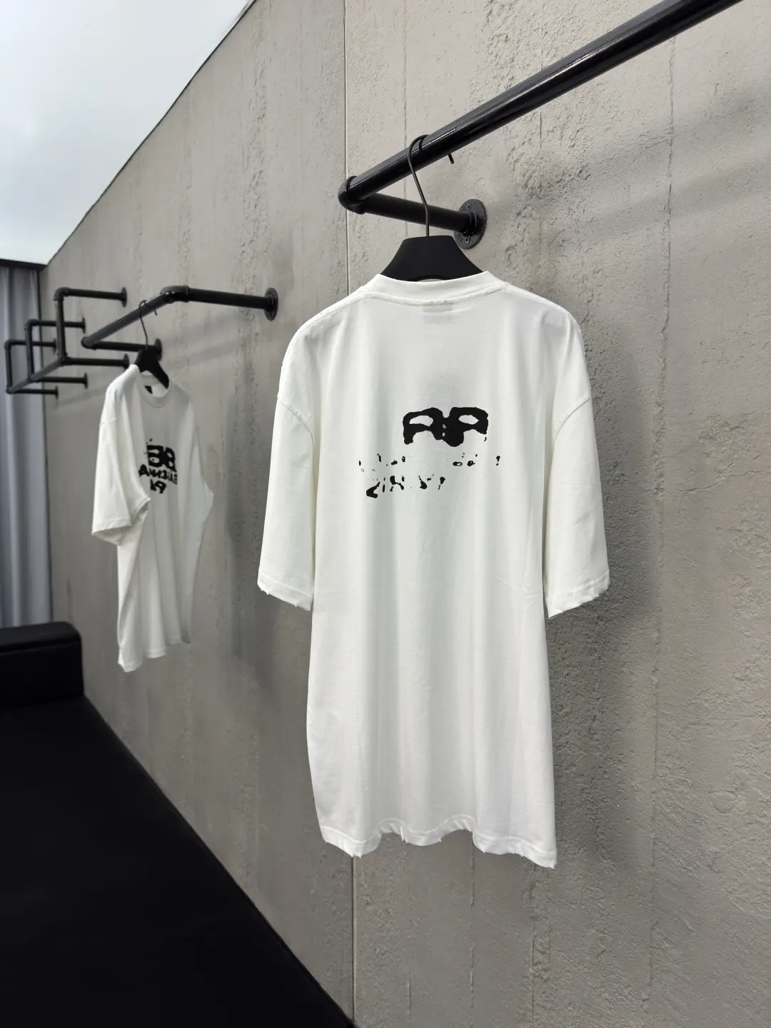 Balenciaga 白色 純棉 Logo 短袖T恤