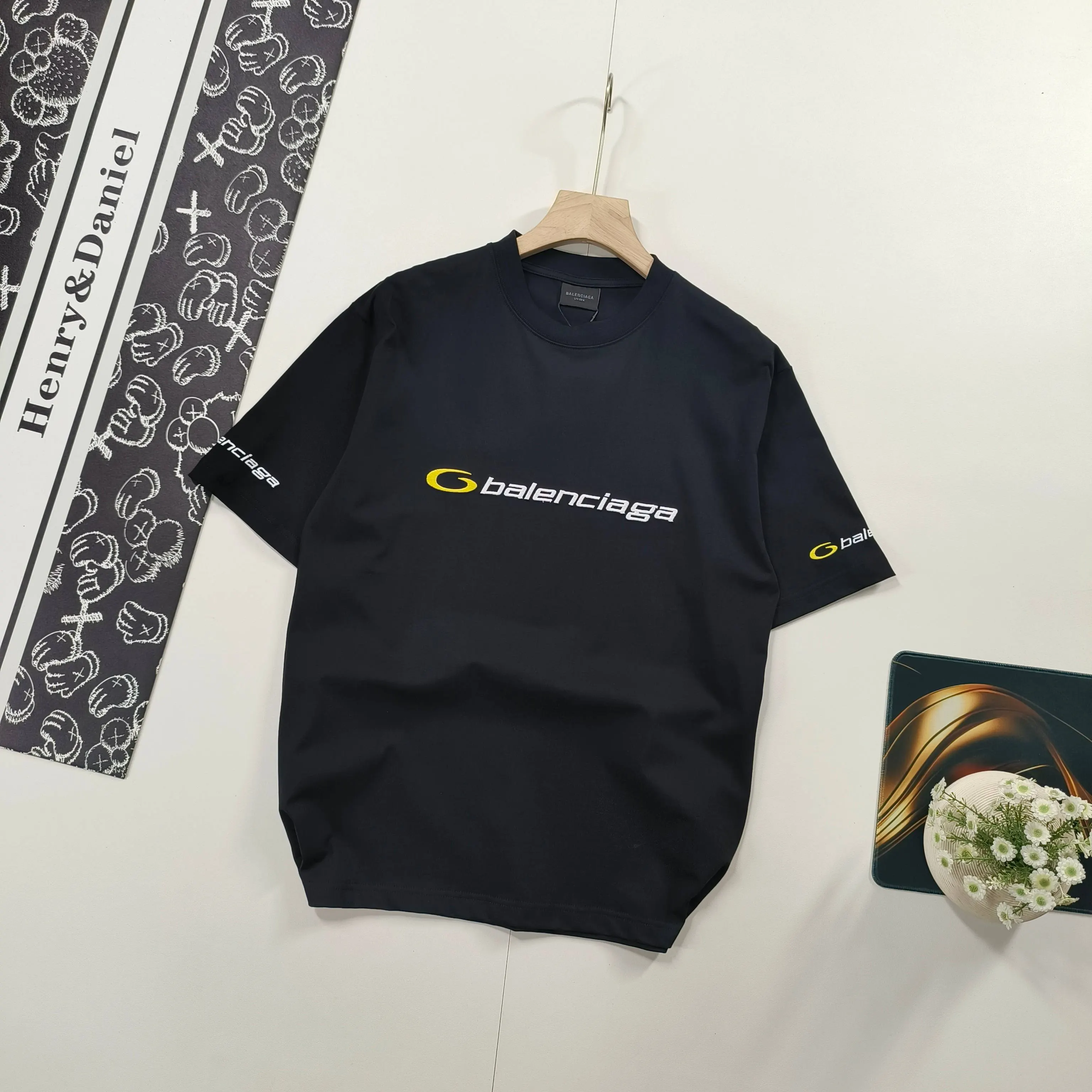 Balenciaga 黑色 純棉 Logo 短袖T恤(數字2) Balenciaga 黑色 純棉 Logo 短袖T恤(數字2)