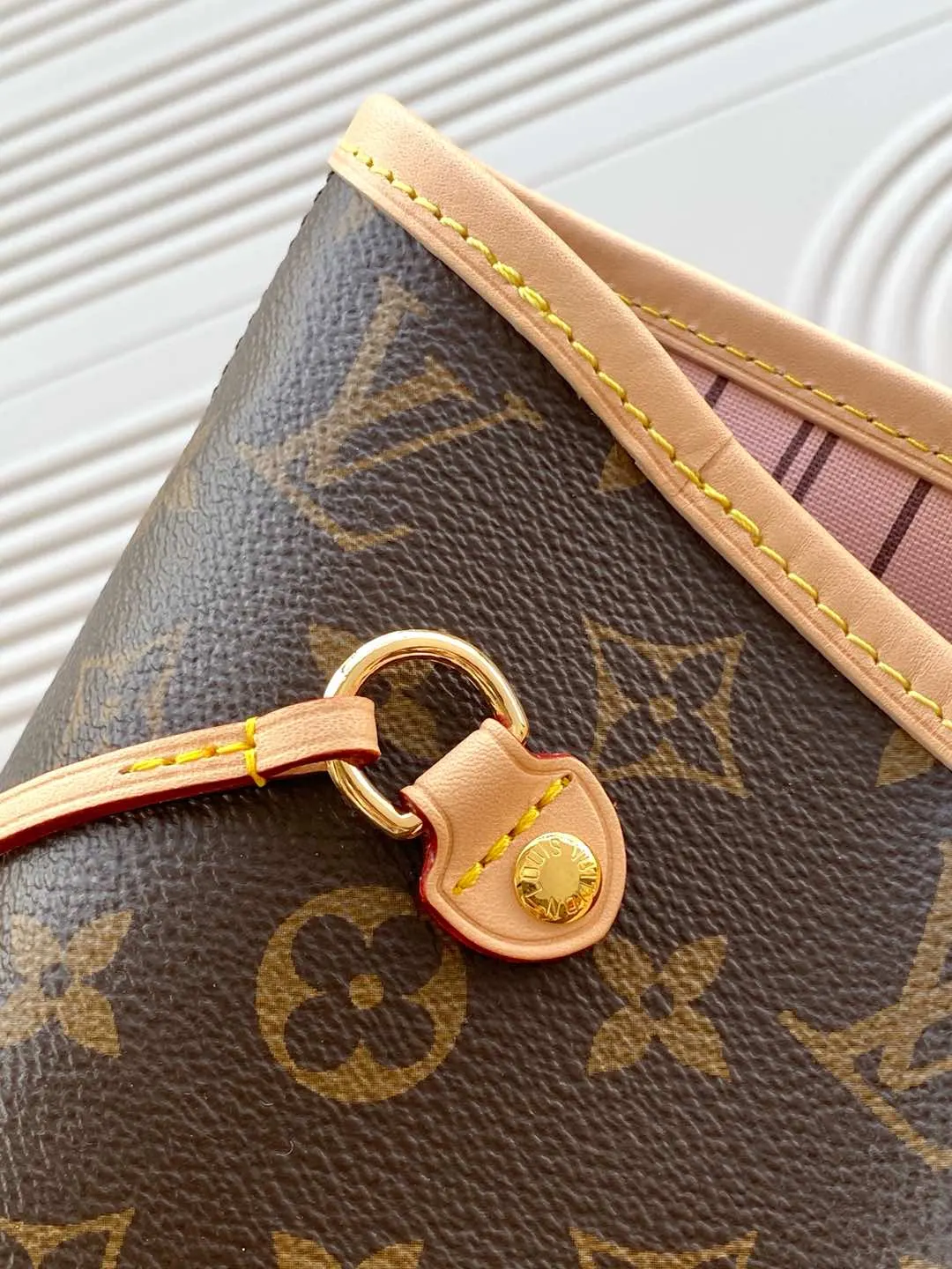 Monogram Tote Bag Leather