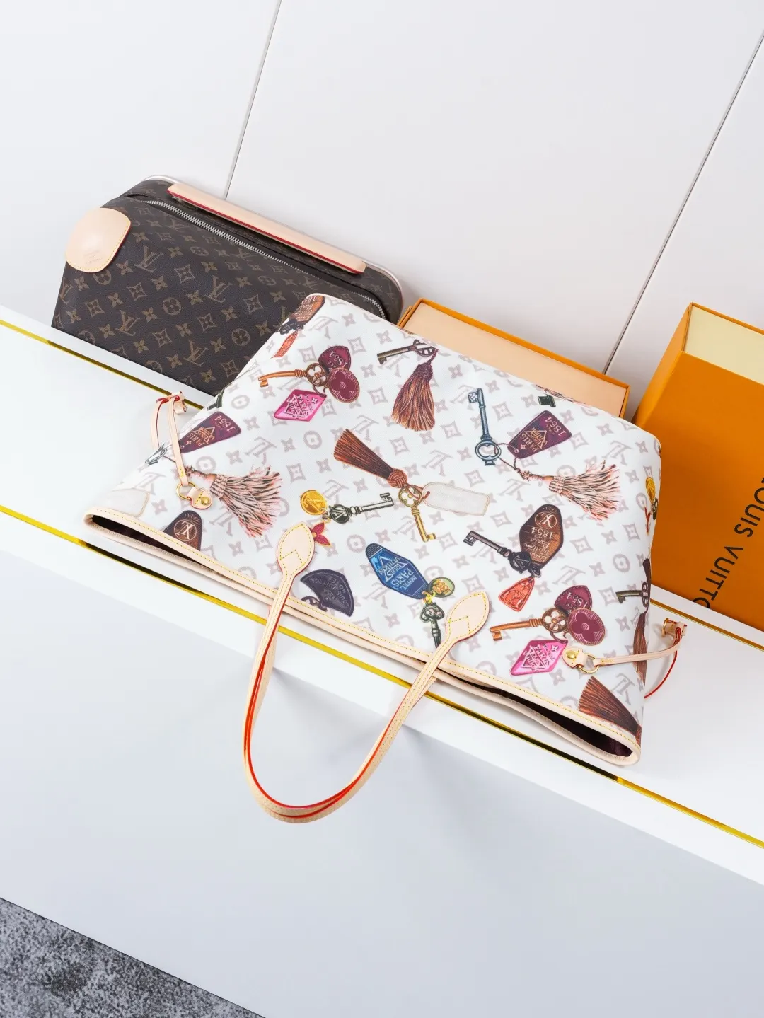 Neverfull 牛皮 收納包 旅行收納款