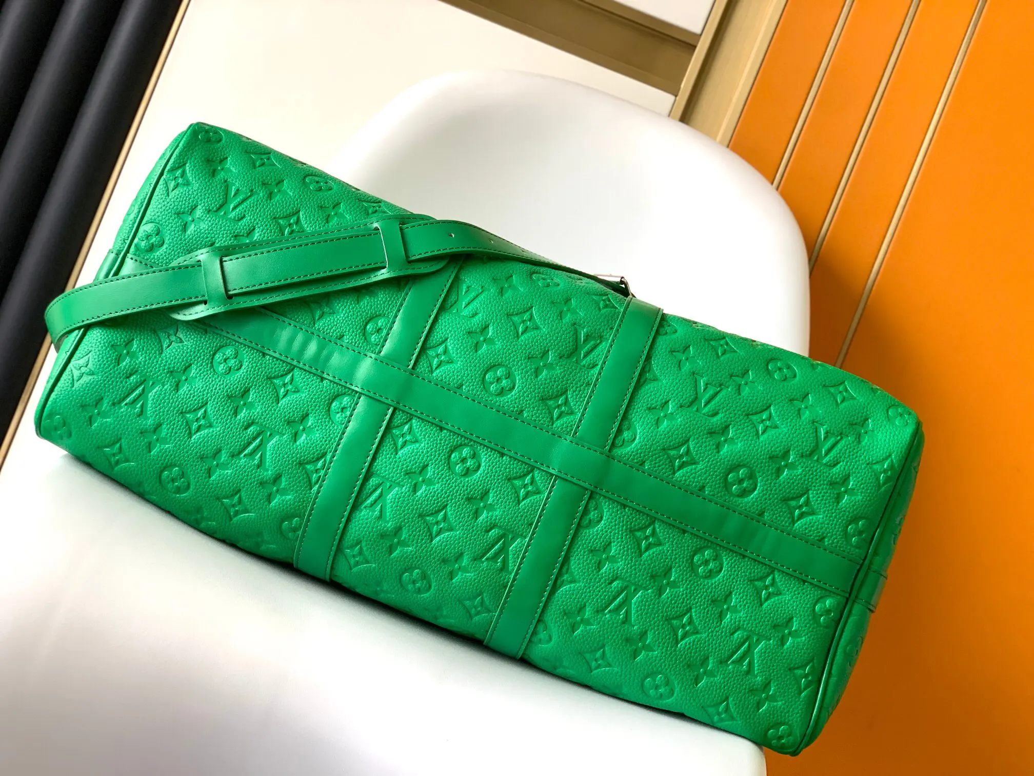 Keepall 紅色 黃色 Mo旅行袋 大容量旅行款