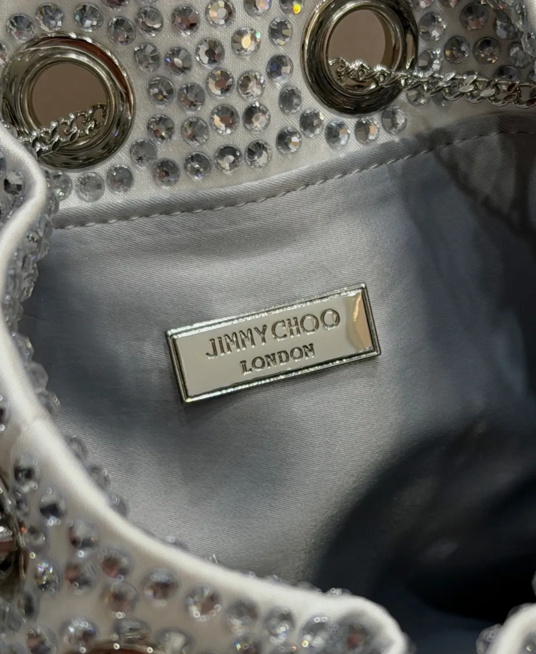 Jimmy Choo Bon Bon手提包 光滑缎面 通勤手提款
