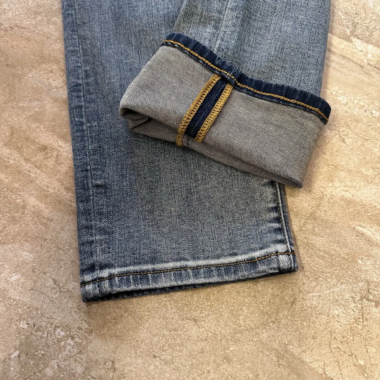 Prada 牛仔 三角标 字母 牛仔裤 休闲寬鬆 褲子