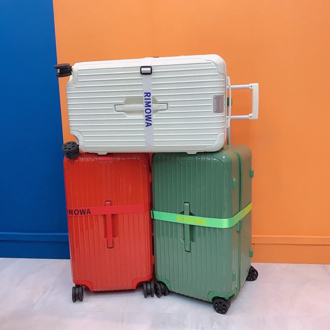 Black White Suitcase Travel Lightweight