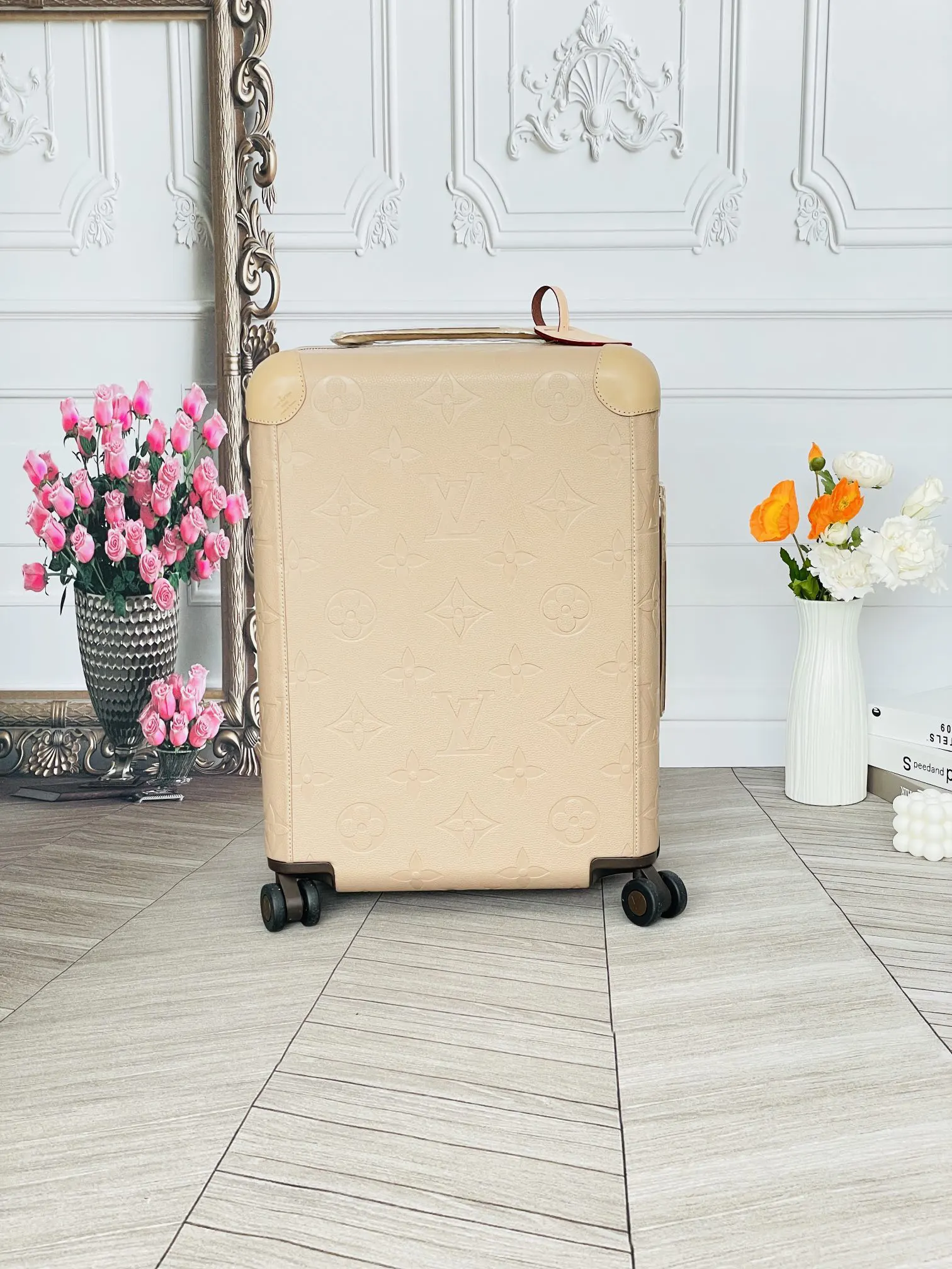 LV 老花 帆布 行李箱 旅行拉杆款 輕便出行款